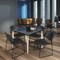 Regency Kahlo Square Table & Chair Sets, 48 W, 48 L, 29 H, Wood, Metal, Polypropylene Top, Grey TPL4848GYCM44BK - alternate 1